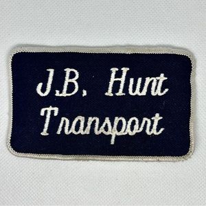 Vintage Navy blue J.B. Hunt Transport patch
